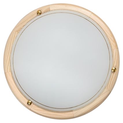 Brilagi - Candeeiro de tecto ORBIS 2xE27/60W/230V Ø 38 cm em pinho