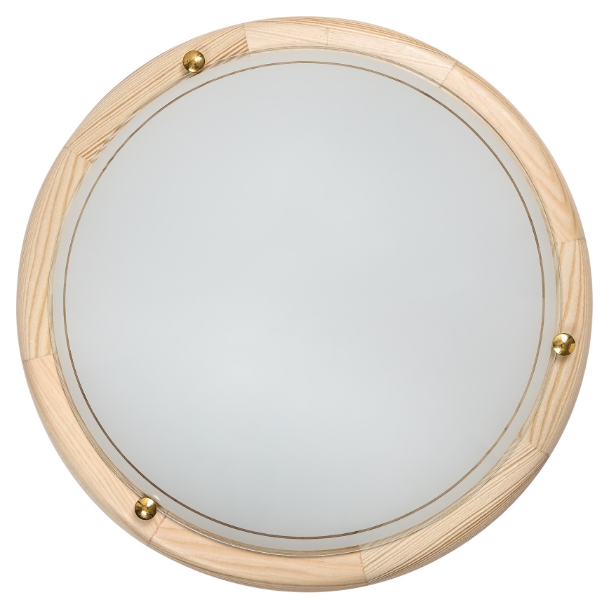 Brilagi - Candeeiro de tecto ORBIS 2xE27/60W/230V Ø 38 cm em pinho