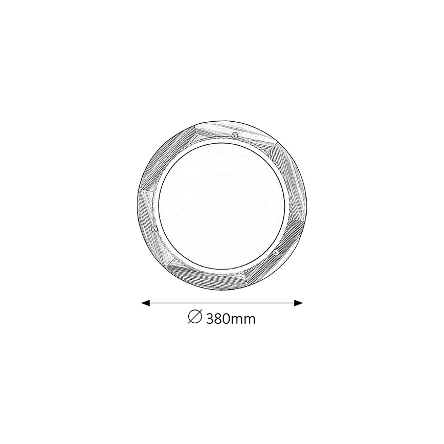Brilagi - Candeeiro de tecto ORBIS 2xE27/60W/230V Ø 38 cm em pinho