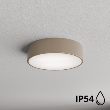 Brilagi - Candeeiro de tecto para casa de banho com sensor CLARE 2xE27/24W/230V Ø 30 cm IP54 bege