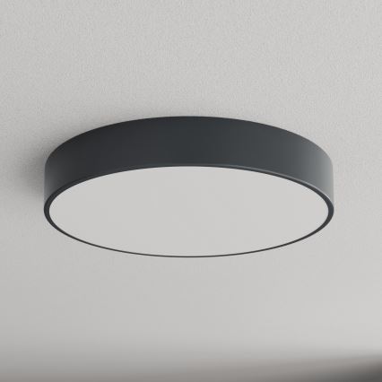 Brilagi - Luminária de teto para casa de banho CLARE com sensor de movimento e de crepúsculo, 4xE27/24W/230V, Ø 50 cm, antracite, IP54
