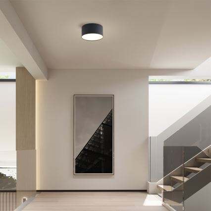 Brilagi - Candeeiro de tecto LED para casa de banho FORIS LED/14W/230V Ø 12 cm preto IP44