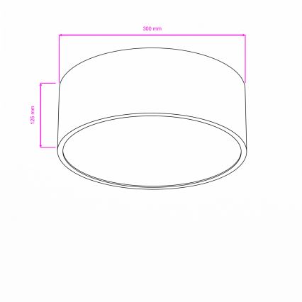 Brilagi - Candeeiro de tecto para casa de banho POOL 2xE27/15W/230V Ø 30 cm IP54 branco