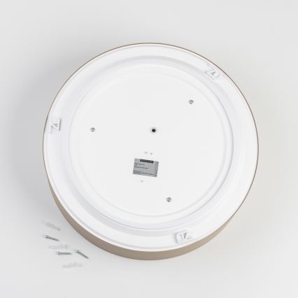 BRILAGI - Candeeiro de tecto para casa de banho POOL 3xE27/15W/230V Ø 40 cm IP54 bege