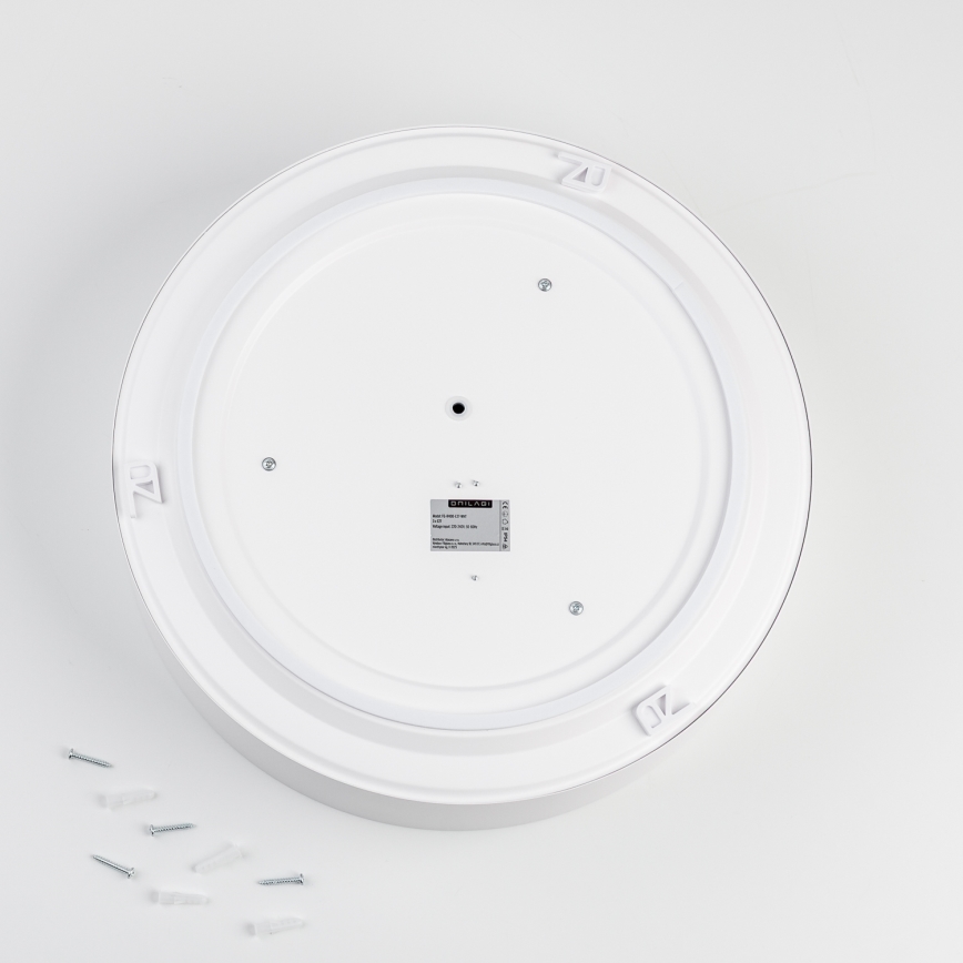 Brilagi - Candeeiro de tecto para casa de banho POOL 3xE27/15W/230V Ø 40 cm IP54 branco