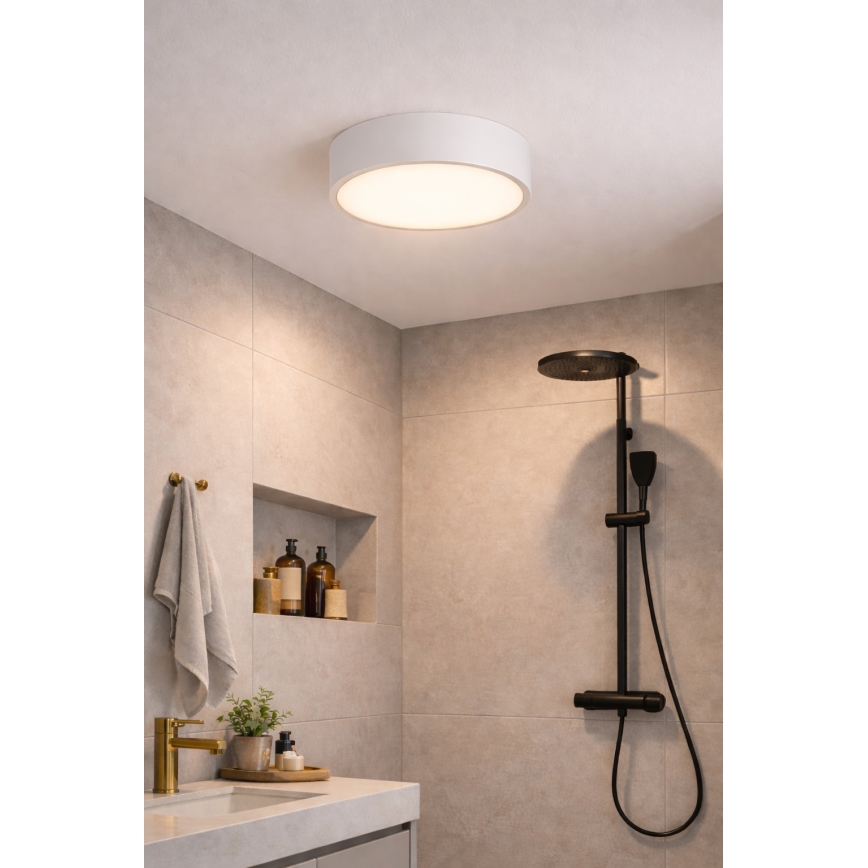 Brilagi - Candeeiro de tecto para casa de banho POOL 4xE27/15W/230V, diâmetro 50 cm, IP54, branco