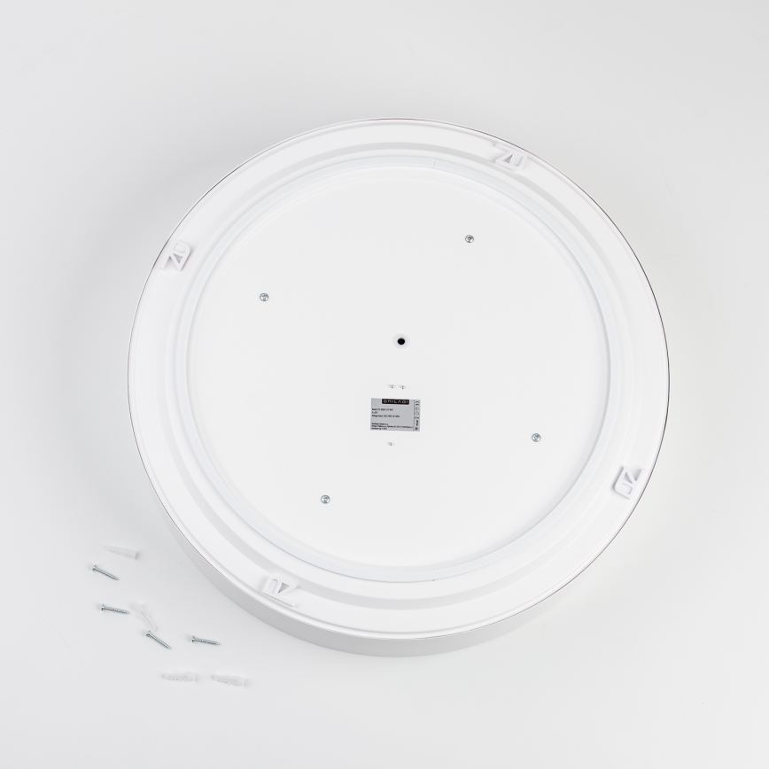 BRILAGI - Candeeiro de tecto para casa de banho POOL 4xE27/15W/230V, diâmetro 50 cm, IP54, branco