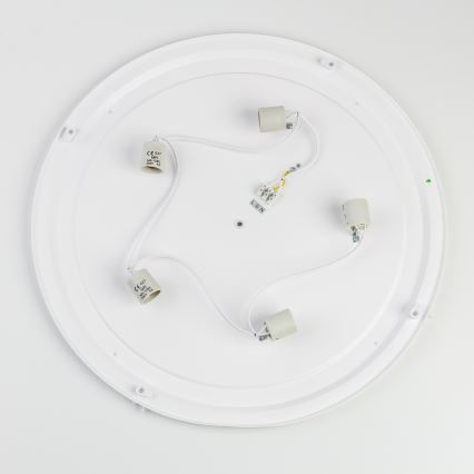 Brilagi - Candeeiro de tecto para casa de banho POOL 5xE27/15W/230V diâmetro 60 cm IP54 branco