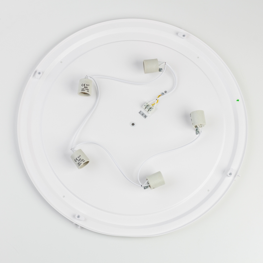 Brilagi - Candeeiro de tecto para casa de banho POOL 5xE27/15W/230V diâmetro 60 cm IP54 branco