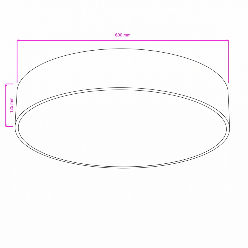 Brilagi - Candeeiro de tecto para casa de banho POOL 5xE27/15W/230V pr. 60 cm IP54 preto