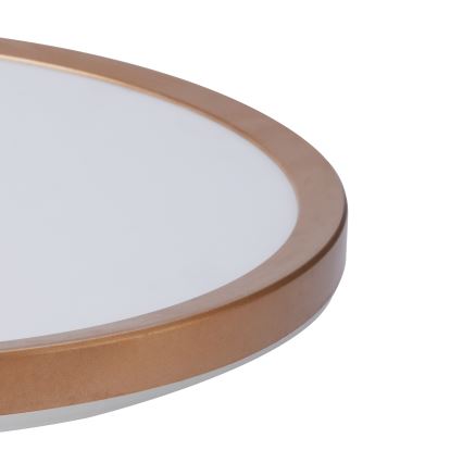 Brilagi - Plafon de casa de banho ULTRA SLIM LED/24W/230V Ø 42 cm ouro rosé IP54