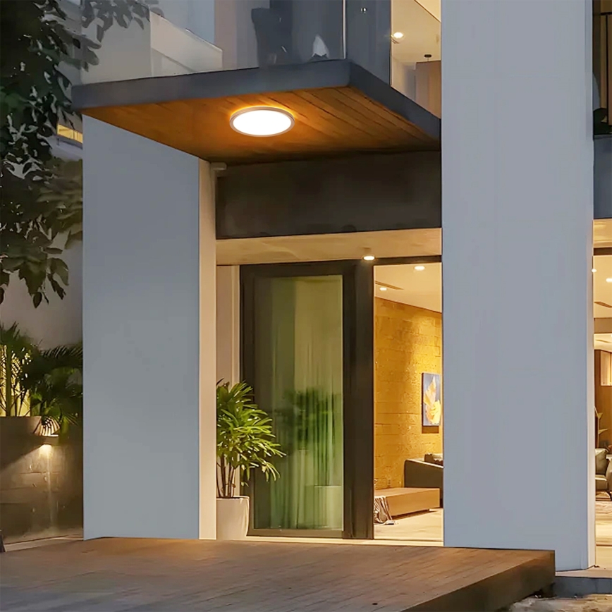 Brilagi - Luminária de teto LED ultrafina para casa de banho LED/12W/230V diâmetro 22,5 cm ouro rosé IP54