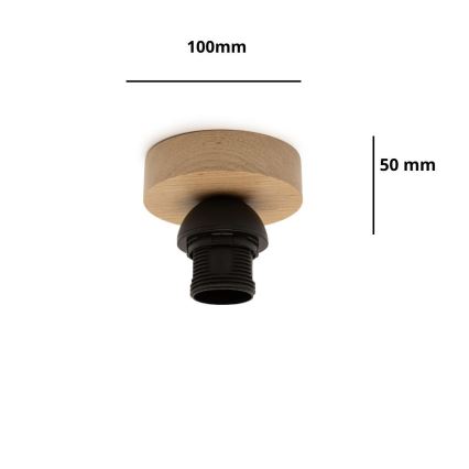 Brilagi - Candeeiro de tecto PARTY 1xE27/60W/230V Ø 10 cm carvalho