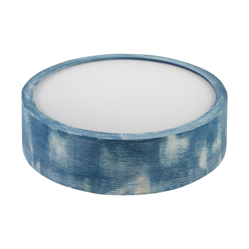 Brilagi - Candeeiro de tecto PINO, 1xE27/15W/230V, acabamento pinho/azul, diâmetro 27,5 cm