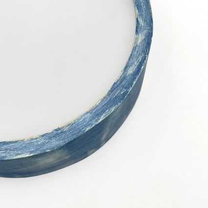 Brilagi - Candeeiro de tecto PINO, 1xE27/15W/230V, acabamento pinho/azul, diâmetro 27,5 cm