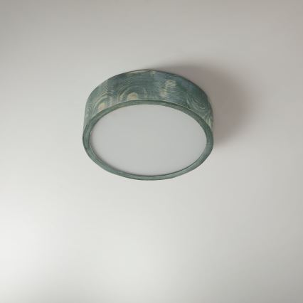 Brilagi - Candeeiro de tecto PINO 1xE27/15W/230V pinho/verde, diâmetro 27,5 cm