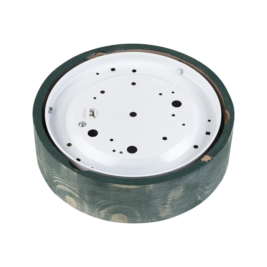 Brilagi - Candeeiro de tecto PINO 1xE27/15W/230V pinho/verde, diâmetro 27,5 cm