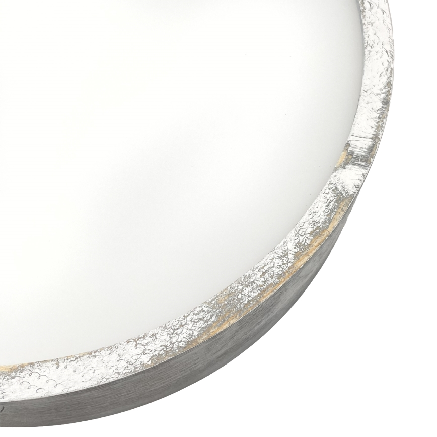 Brilagi - Candeeiro de tecto PINO 2xE27/15W/230V pinho/prateado diâmetro 37,5 cm