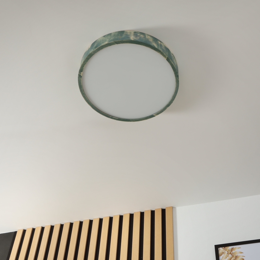 Brilagi - Candeeiro de tecto PINO 3xE27/15W/230V pinho/verde Ø 47,5 cm