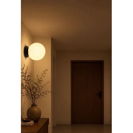 BRILAGI - Candeeiro de tecto POLOS 1xE27/40W/230V Ø 30 cm preto