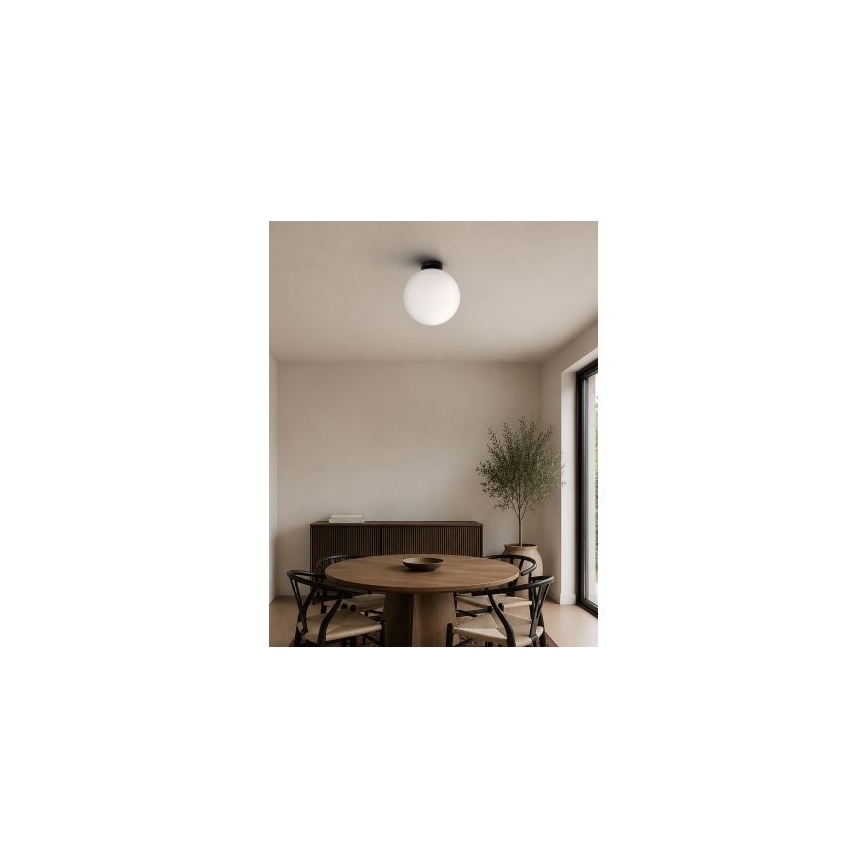 BRILAGI - Candeeiro de tecto POLOS 1xE27/40W/230V Ø 30 cm preto