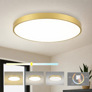 Brilagi - Candeeiro de tecto POOL LED/100W/230V 3000/4000/6000K Ø 80 cm dourado