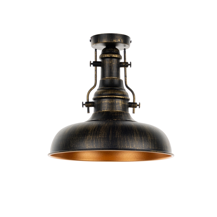 Brilagi - Candeeiro de tecto PYRONIC 1xE27/40W/230V Ø 32 cm bronze/pátina