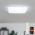 Brilagi - Candeeiro de tecto regulável SMART LED/24W/230V 43x43 cm 3000-6000K Wi-Fi Tuya Beacon + comando remoto