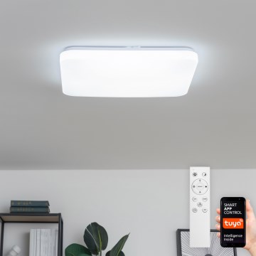 Brilagi - Candeeiro de tecto regulável SMART LED/24W/230V 43x43 cm 3000-6000K Wi-Fi Tuya Beacon + comando remoto