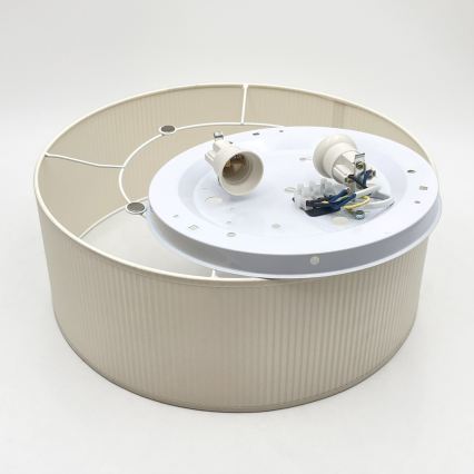 Brilagi - Candeeiro de tecto SIRIJA MODERN 2xE27/60W/230V diâmetro 35 cm cor creme