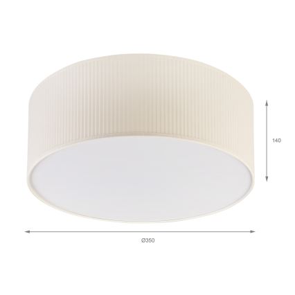 Brilagi - Candeeiro de tecto SIRIJA MODERN 2xE27/60W/230V diâmetro 35 cm cor creme