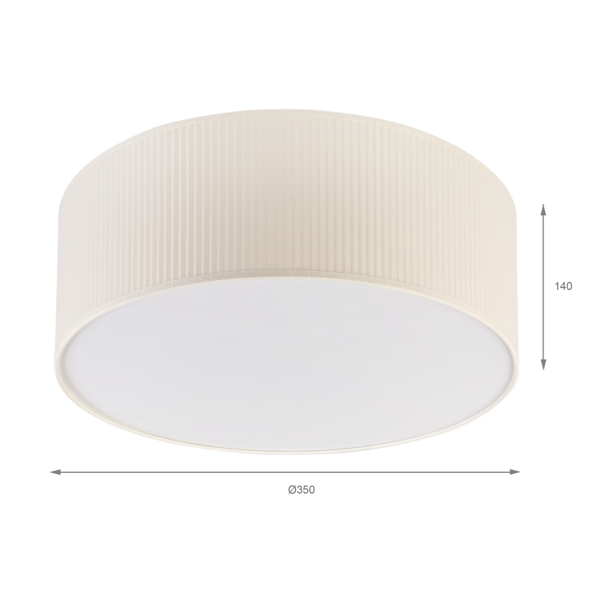 Brilagi - Candeeiro de tecto SIRIJA MODERN 2xE27/60W/230V diâmetro 35 cm cor creme