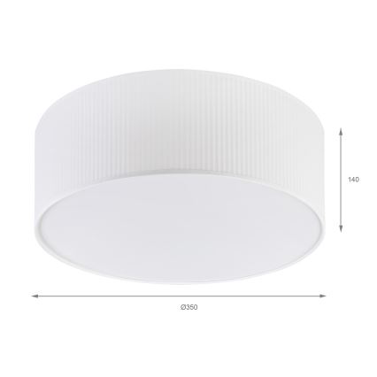 Brilagi - Candeeiro de tecto SIRIJA MODERN 2xE27/60W/230V Ø 35 cm branco