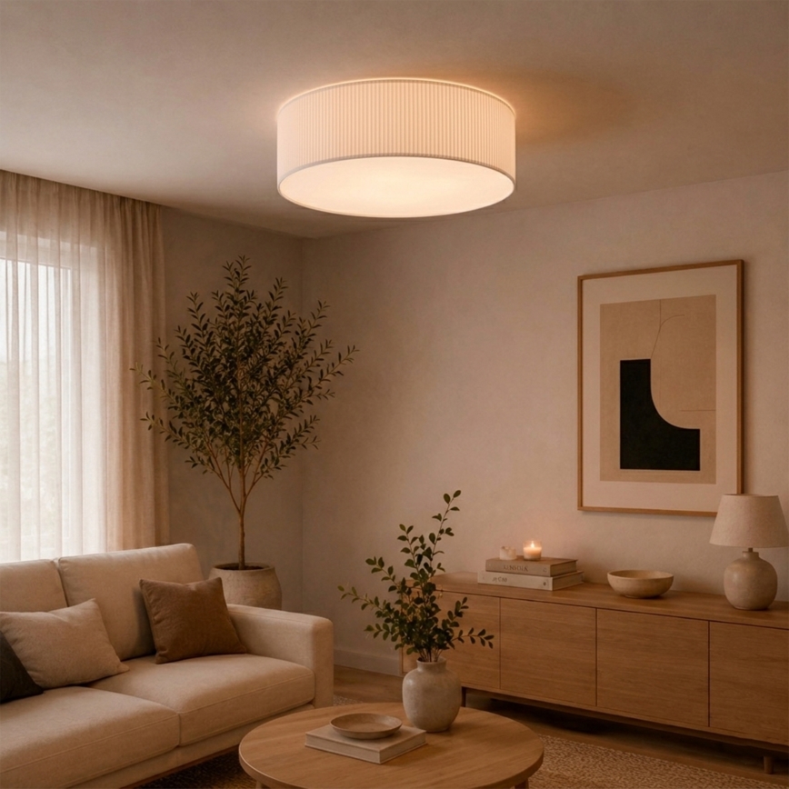 Brilagi - Candeeiro de tecto SIRIJA MODERN 4xE27/60W/230V Ø 45 cm branco
