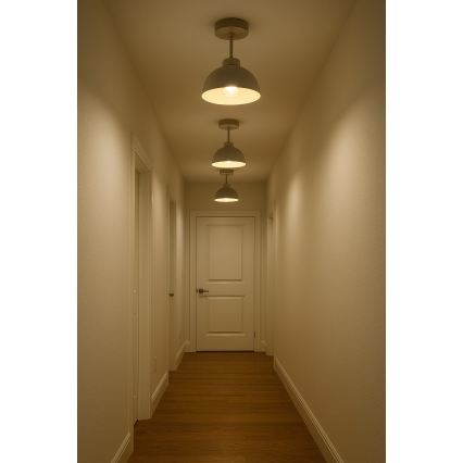 Brilagi - Candeeiro de tecto sobreposto 1xE27/60W/230V bege/dourado