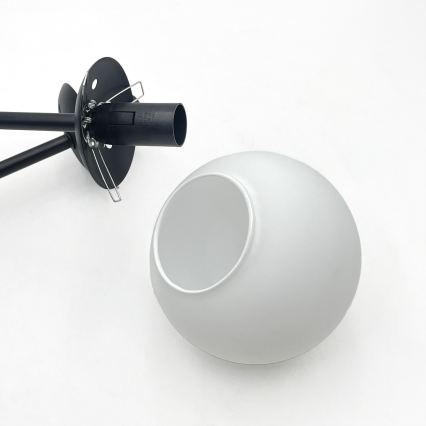 Brilagi - Candeeiro de tecto sobreposto MALIVA 4xE14/15W/230V preto/branco