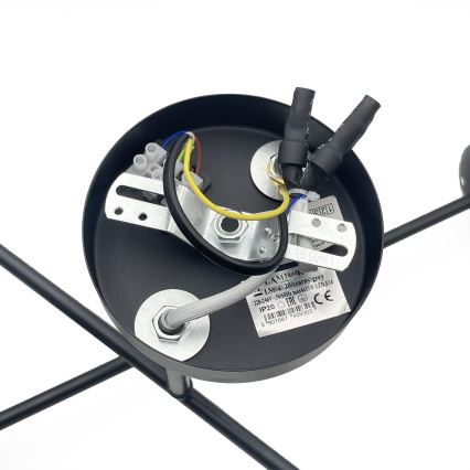 Brilagi - Candeeiro de tecto sobreposto MALIVA 4xE14/15W/230V preto/branco