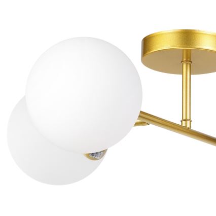 Brilagi - Candeeiro de tecto sobreposto MALONY 4xE14/20W/230V dourado