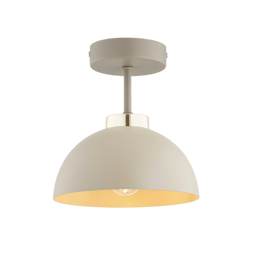 Brilagi - Candeeiro de tecto sobreposto MOON 1xE27/60W/230V bege/dourado