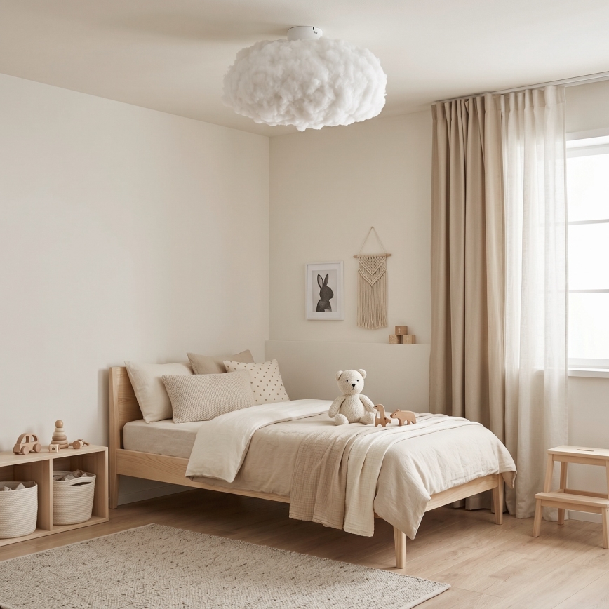 Brilagi - Candeeiro de tecto SOLEAIR 1xE27/40W/230V Ø 45 cm branco