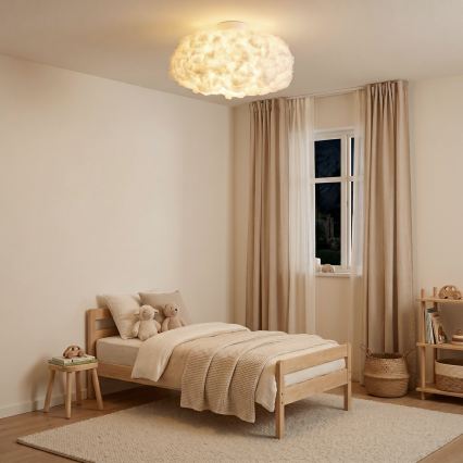 Brilagi - Candeeiro de tecto SOLEAIR 1xE27/40W/230V Ø 45 cm branco
