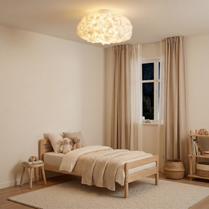Brilagi - Candeeiro de tecto SOLEAIR 1xE27/40W/230V Ø 45 cm branco
