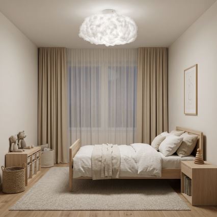 Brilagi - Candeeiro de tecto SOLEAIR 1xE27/40W/230V Ø 45 cm branco
