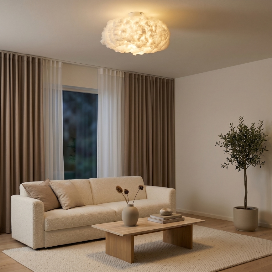 Brilagi - Candeeiro de tecto SOLEAIR 1xE27/40W/230V Ø 45 cm branco