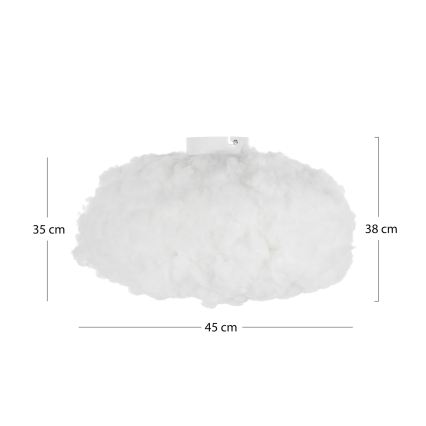Brilagi - Candeeiro de tecto SOLEAIR 1xE27/40W/230V Ø 45 cm branco