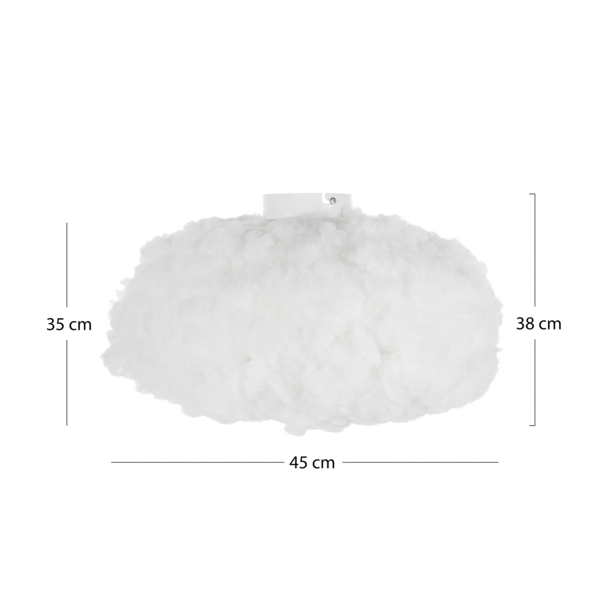 Brilagi - Candeeiro de tecto SOLEAIR 1xE27/40W/230V Ø 45 cm branco