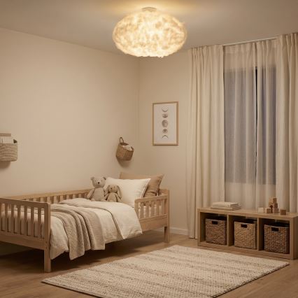 Brilagi - Candeeiro de tecto SOLEAIR 2xE27/40W/230V Ø 60 cm branco