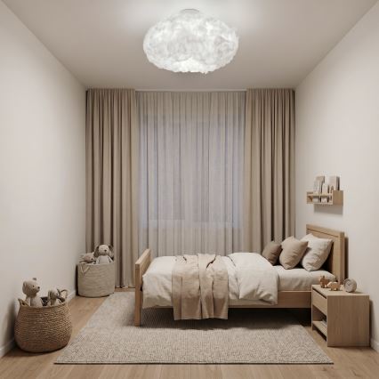 Brilagi - Candeeiro de tecto SOLEAIR 2xE27/40W/230V Ø 60 cm branco