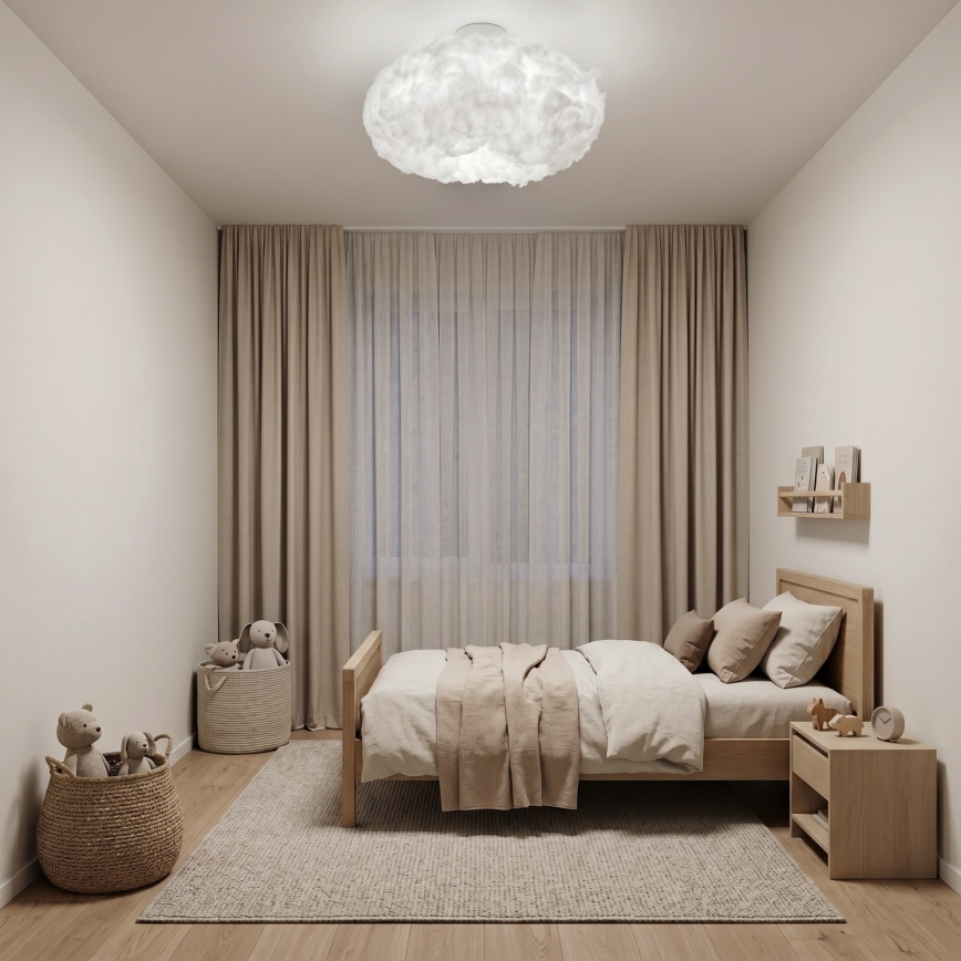 Brilagi - Candeeiro de tecto SOLEAIR 2xE27/40W/230V Ø 60 cm branco