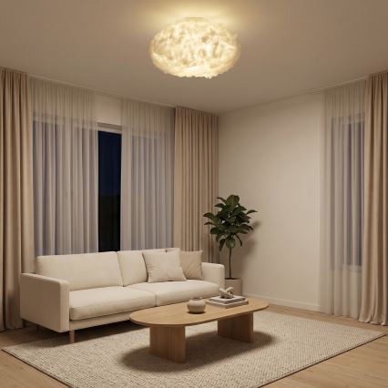 Brilagi - Candeeiro de tecto SOLEAIR 2xE27/40W/230V Ø 60 cm branco